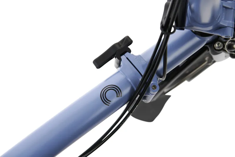 Brompton C Line Explore Folding Bike 2023 in Cloud Blue and Black-4